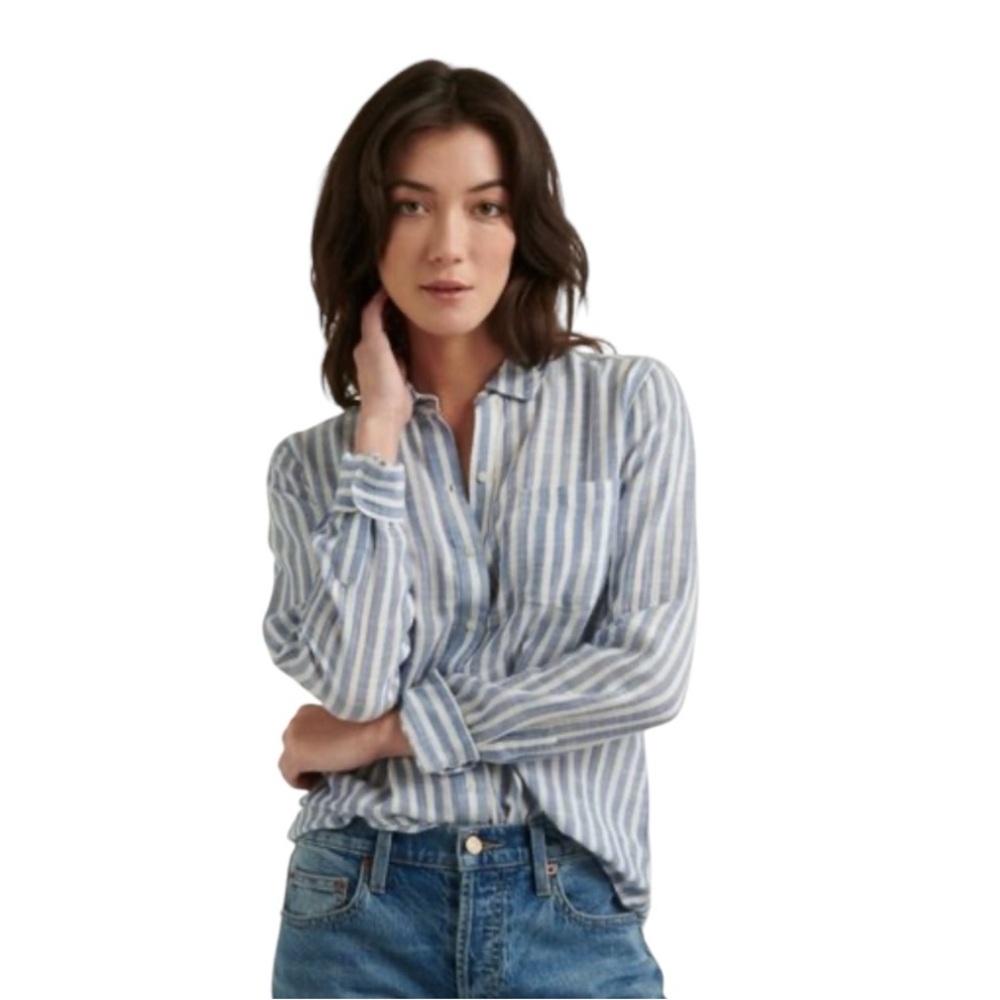 Lucky Brand striped blouse size Small